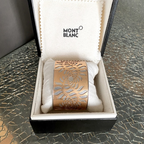 Montblanc bangle bracelet in rose gold and silver tones - Picture 1 of 4